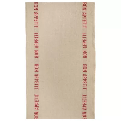 Torchon - Bon appétit -Lin-rouge