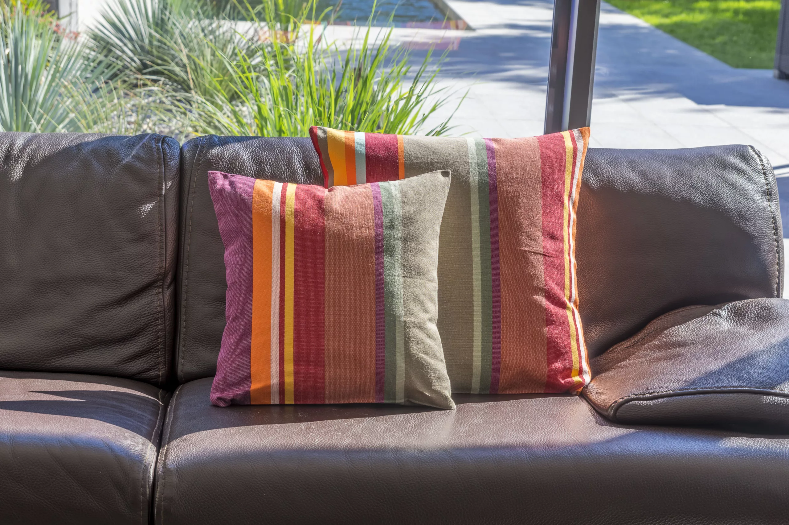 Housses de coussin coton 40x40 cm - Collioure rouge – Image 2