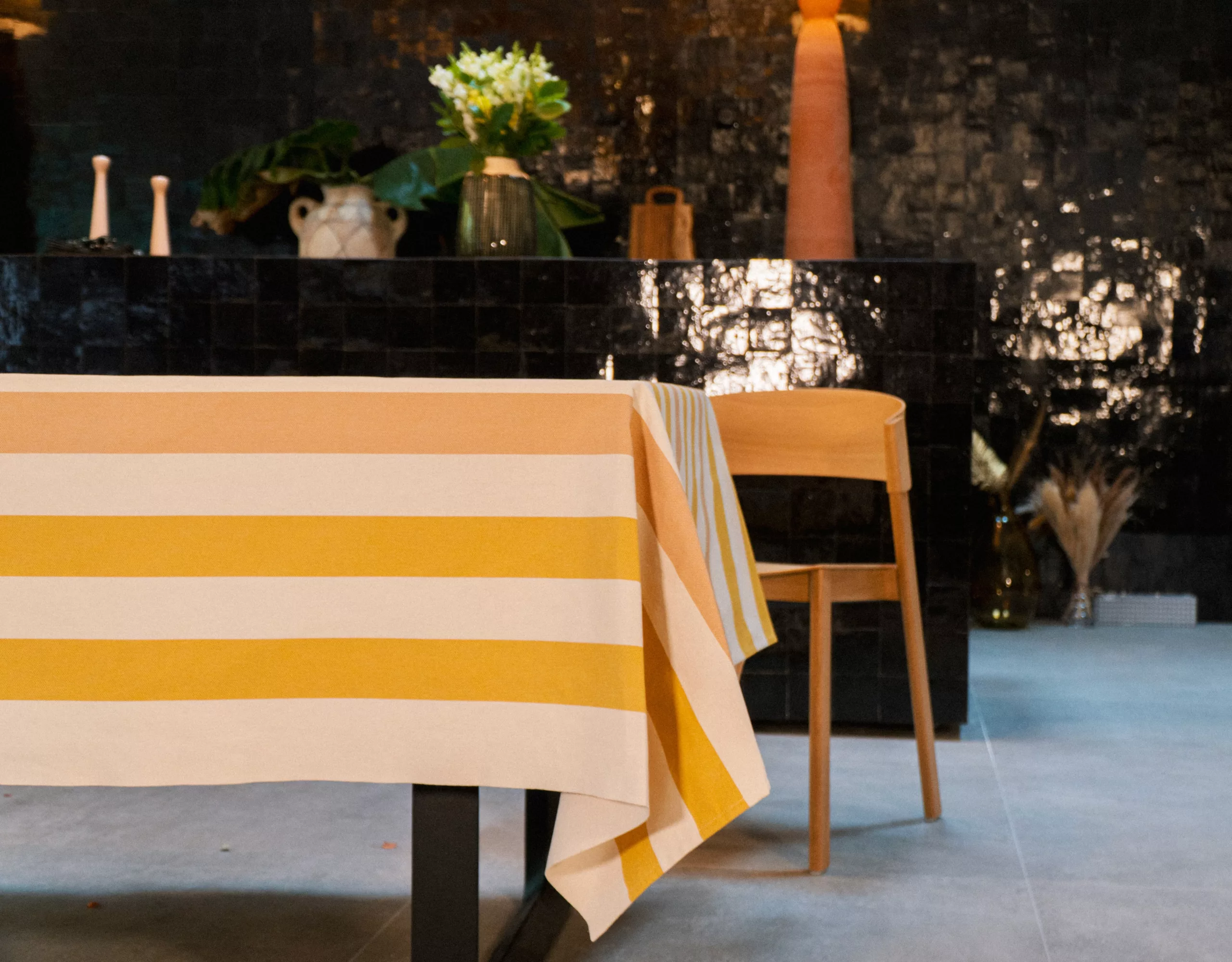 Nappe coton - Raspail - Écru-Miel