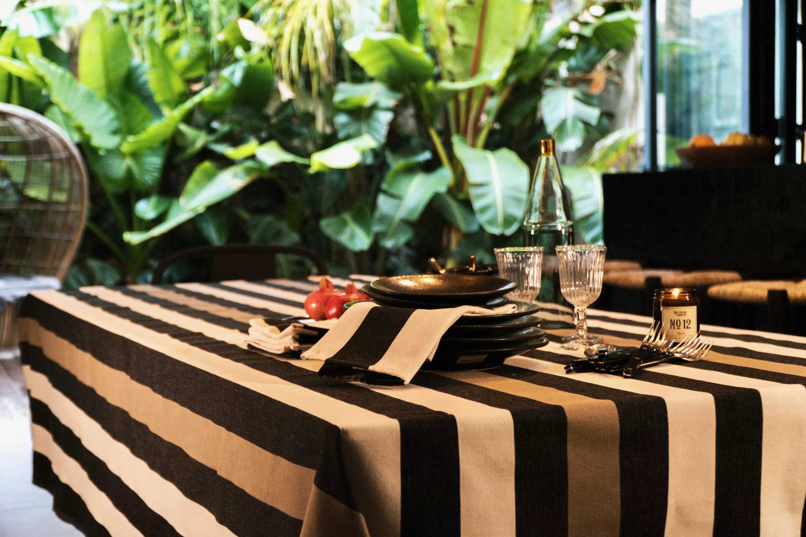 Nappe coton - Raspail Écru-taupe-noir – Image 2